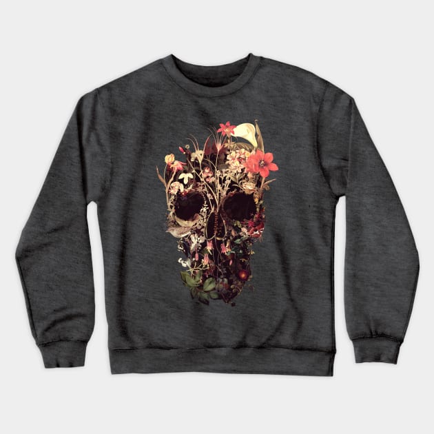 Bloom Skull Crewneck Sweatshirt by aligulec